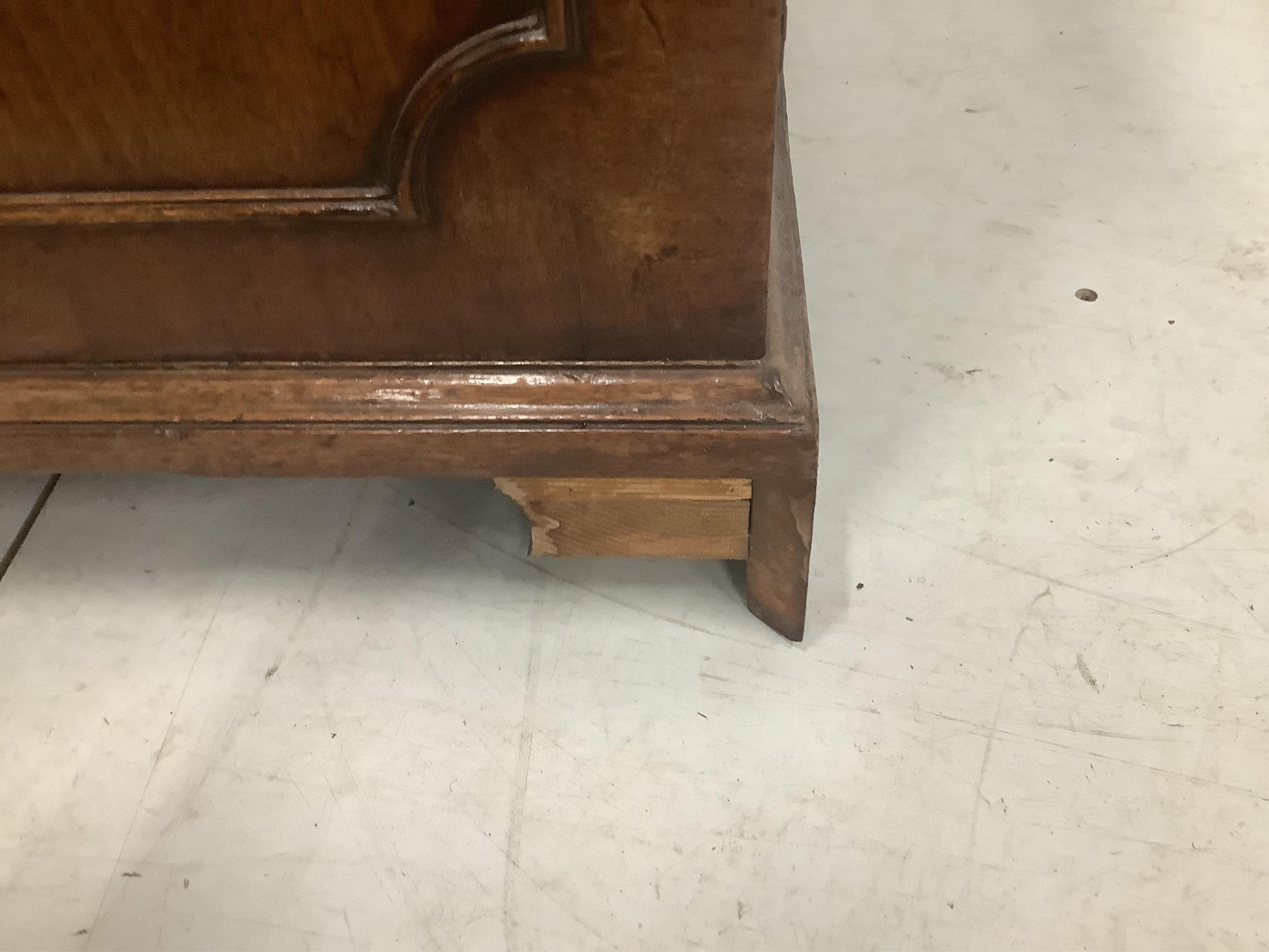 A George IV mahogany secretaire bookcase, width 118cm, depth 59cm, height 220cm. Condition - fair to good